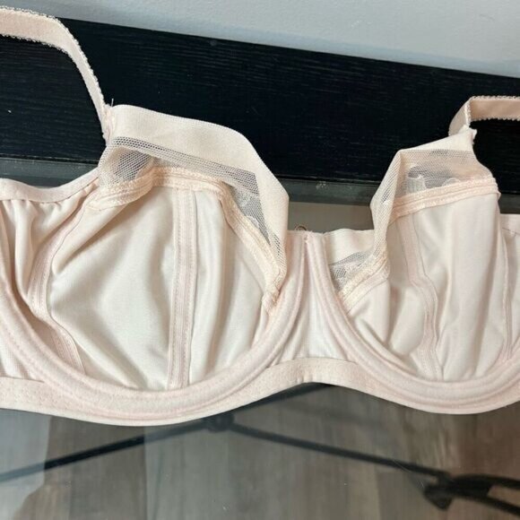 Fantasie Illusion Bra Women’s Size 34D Wide Wired Side Support Lace NWT Pink - Picture 7 of 11